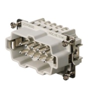 Insert HDC HE 10 MS, male, size 4, 10P 16A 500V, screw, Weidmüller