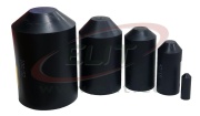 Termokahanev kaablimüts HSEC 140, kuumsulav liim, 55/26mm, seinapaksus 3.5mm, L103mm, polüolefiin -55..110°C/ +120°C, UV kindel, must