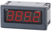 Digital Panel Meter N24, 4 digits LED display, input 5A AC 10mΩ ±10%, unit A, output 2 alarm of OC, QI sert, sv 230VAC, config. PD14, ■96x48/ □92x45, IP65