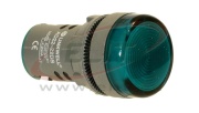 Märktuli D22, LED, ø22.5mm, 230VAC, IP65, roheline