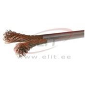 Kõlarikaabel SP075/TP 2× 0.75 hapnikuvaba vask (Cu), läbipaistev PVC, 100m, Emos