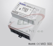 Moodularvesti SDM630, 10/100A (1Ø-2w/3Ø-3w/3Ø-4w)x 230/400VAC, LCD w. backlight, bi-directional, 2 pulse outputs, M-Bus, cl.1/acc.B, MID, -25..55°C, W72mm, TS35