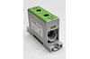Hargnemisklemm Al/Cu TBA, 1P (2holes) 35-95mm² 220/245A 1000VAC/1500VDC, 35mm DIN-rail, panel mount, green