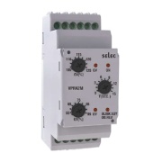 Pinge, faasikontrollirelee VPRA2M, 1Ø-2wire/3Ø-4wire, over/under voltage, phase asymmetry/ failure/ sequence, neutral loss, range 127..288VAC, delay 15s, 2CO (DPDT) 5A 250VAC/28VDC, sv 127..288VAC, W35mm, TS35, Selec