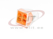 Harukarbiklemm WCT, 4x 0.75..2.5mm² 32A 400V, transparent/orange