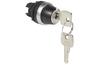 Pöördlüliti Osmoz, head| key (455) handle, 1-0·-2 (-45°-0-45°), ø22.5mm, IP66/69K IK05, Legrand, must