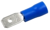 Juhtmehülss-pistik Con mh 2.8 bs, insulated, 1.5..2.5mm² 300V, 0.5x2.8mm| 285, -25..75°C, PVC, brass, 100pcs/pck, sinine