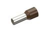 Juhtmehülss kraega Ce 250016 w, H25x16mm, 50pcs/pck, pruun