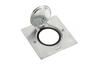 Põrandakarp Arteor/Mosaic, square, 1x 2M, white LED, 180° opening flap, IP44 IK08, Legrand, stainless steel