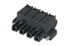 PCB Plug-in Connector BLF 7.62HP/02/180F SN BK BX, female plug, 7.62mm, 2P, 180°, 2.5mm², push-in, Weidmüller, black