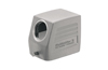 Hood HDC 06B TSLU 1M20G, size 3, cable entry from side, end-locking clamp, lower side, -40..125°C, diecast alumiinium, M20, IP65, Weidmüller