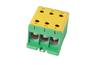 Hargnemisklemm Al/Cu UK150/3PE, 1P (6holes) 35-150mm² 580/640A 1000VAC/ 1500VDC, Hex6 14Nm 25..50mm²/ 35Nm 70..150mm², TS35/ panel mount, MaxPro, koro