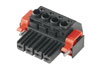 PCB Plug-in Connector BVZ 7.62HP/07/180SF SN BK BX, female plug, 7.62mm, 7P, 180°, clamping yoke, 6mm², black