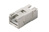 Coupler RJ45 Insert IE-BI-RJ45-C, Cat.6A / Class EA, 10GBit/s, zinc diecast, Weidmüller