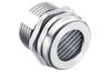 Kuivendusläbiviik, M16x1.5, wrench 18, thread 10mm, mesh, -50..110°C, nickel-plated brass, ss A2, NBR, incl. O-ring, IP4x, Agro