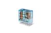 Relay 40.52, 2CO (DPDT) 8A 250VAC, cv 24VDC sensitive, 5mm pin pitch, PCB mount, TS35 sockets (95.05/55/P5/85.3/95.3/65)
