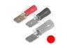 Juhtmehülss-pistik Con mh 2.8 rs, insulated, 0.5..1.5mm² 300V, 0.5x2.8mm| 285, -25..75°C, PVC, brass, 100pcs/pck, punane