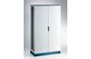 Metallkapp ENUX, 1200Wx2000Hx500D, frame, blank double door, rear panel, lever-operated double bar locking w. 3mm double-bit insert, modular, adj. cable entry w. sealing gasket, C3M| epoxy resin layer, IP55 IK10, NEMA12, ETA, sinine/ hall