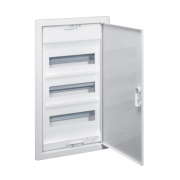 FM Distribution Box Nedbox™, 4x 12(+2)M, PEN 30+36, w. metal door, 330Wx680Hx87D, IP40 IK07, Legrand, white