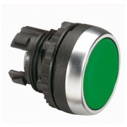 Push-button Osmoz, head, ø22.5mm, metal bezel, IP66/69K IK05, green