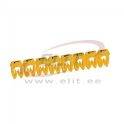 Marker CAB3, 4..6mm², L, strip 20pcs, yellow