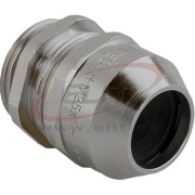 Cable Gland Syntec, M40x1.5, ø19..28mm| 1piece sealing insert, wrench 46mm, thread 8mm, -40..100°C, nickel-plated brass, TPE, NBR, PA6, incl. O-ring, CE/UL/VDE, IP68, Agro