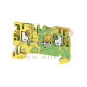 PE Terminal Block A2C 1.5 PE, 1.5mm² 180A 500V, push-in, Weidmüller, yegr