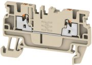 Feed-through Terminal Block A2C 1.5, 1-tier, 1.5mm² 17.5A 500V, push-in, beige