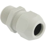 Cable Gland Syntec, M40x1.5, ø22..33mm| 1piece sealing insert, wrench 53mm, thread 15mm, -30..100°C, PA6, TPE, HF, incl. O-ring, CE/UL/VDE, IP68, Agro, light grey