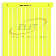 Device Marker LaserMark MT300 15/6 GE, W6xH15.2mm, acrylate adhesive| self-adhesive, polyester, -40..150°C, UL94 HB, 484pcs/sht, Weidmüller, yellow