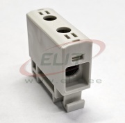 Universal Terminal Block Al/Cu UK35/1A, 1P (2holes) 2.5-35mm² 120/135A 1000VAC/ 1500VDC, Hex4 3Nm 2.5..16mm²/ 6Nm 25..35mm², TS35, grey