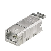 Keystone Jack RJ45 Insert IE-BI-RJ45-FJ-B, EIA/TIA-586B, Cat.6A/ Class EA, zinc diecast, Weidmüller