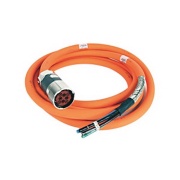 Motor Power Cable Kinetix, 8A 600V, SpeedTec DIN (motor end) » flying-lead (drive end), industrial TPE, 9m cable 4x 16AWG, Allen-Bradley, orange