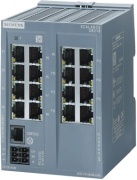 Scalance XB216, Managed Layer 2 IE Switch, 16x 10/100 Mbps RJ45, 1x console port, diagnostics LEDs, redundant power supply, TS35, ProfiNet IO device Ethernet/IP certificate, default ProfiNet