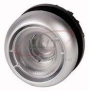 Push-button M22-DRL-X, head| ill., maintained, ø22.5mm, bezel titanium, 10pcs/pck, IP67/69K, Eaton