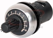 Potentiometer M22-R10K, ø22.5mm, 10kΩ 0.5W, front mount, IP66, Eaton
