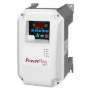 VFD PowerFlex40, 0.75kW 2.3A 3x480VAC, aux. 1NO 3A 240VAC, integral keypad, LED display, RS485, frame B, panel mount, IP66, NEMA4X