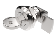 Quarter-turn Compact Cylinder Lock 2-117, ø16.3mm, keyed IL2233X, insert chrome plated, zinc plated steel cam +06.24, IP54, Industrilas