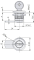 Quarter-turn Compact Cylinder Lock 2-117, ø16.3mm, keyed IL2233X, insert chrome plated, zinc plated steel cam +06.24, IP54, Industrilas