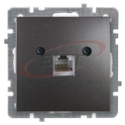 Socket Touran, mech.| RJ45 cat.6, flush mount, anthracite