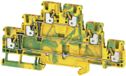 PE Terminal Block A3T 2.5 PE, 3-tier, 2.5mm² 800V, push-in, yegr