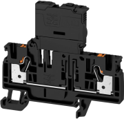 Fuse Terminal AFS 4 2C BK, 4mm² 6.3A 250V, fuse 5x20, push-in, black