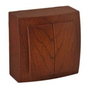 SM Switch Themis, 2x 1way, 10A 250VAC, cherry