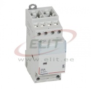 Modular Contactor CX³, 4NO 25A 400VAC, cv 24VAC, 2M, TS35
