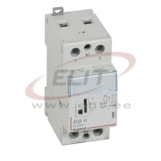 Modular Contactor CX³, 2NO 40A 250VAC, cv 230VAC low noise, handle, 2M, TS35, Legrand