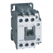 Contactor CTX³ 22, 4kW 9/25A 3x400VAC, aux. 1NO, 1NC 16A 240VAC, cv 230VAC, TS35, panel mount, Legrand