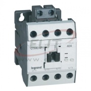 Contactor CTX³, 18.5kW 40/60A 4x400VAC, cv 230VAC, TS35, panel mount, Legrand