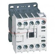 Mini Contactors CTXmini, 4kW 9/20A 3x400VAC, 1NC 10A 240VAC, cv 24VDC, TS35 ^panel mount