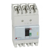 Moulded Case Circuit Breaker DPX³ 160, 80A 3x400VAC 16kA, therm. 0.8..1In ^magn. 10In, incl. screws/ cage clamps Al/Cu 70/95mm², panel mount