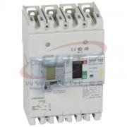 Moulded Case Circuit Breaker, Electronic Earth Leakage Module DPX³ 160, 125A 4x400VAC 16kA, short-circuit protection 0.8..1In, overload protection 10In, RCD w. LCD| adj. 0.03-0.3-1-3A, adj. trip 0-0.3-1-3s, incl. screws/ cage clamps Al/Cu 70/95mm², p